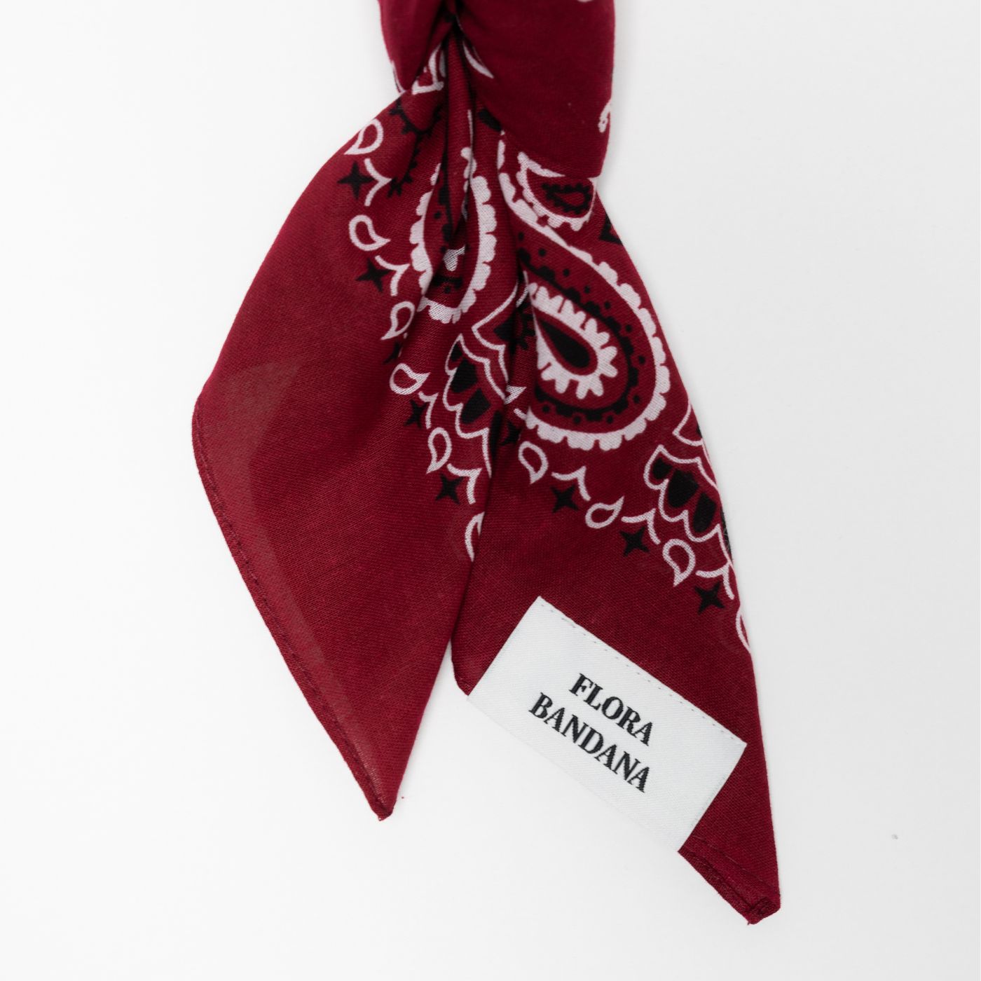 FAY BANDANA PAISLEY BORDEAUX ROOD