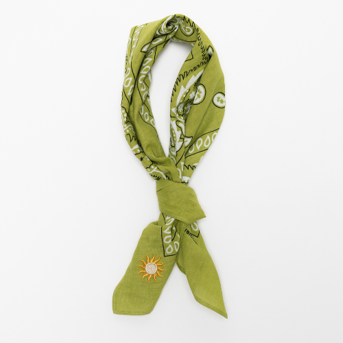 FAY BANDANA PAISLEY LICHT GROEN ZON