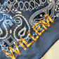 Let's personalize! Blue bandana with golden/brown ombre