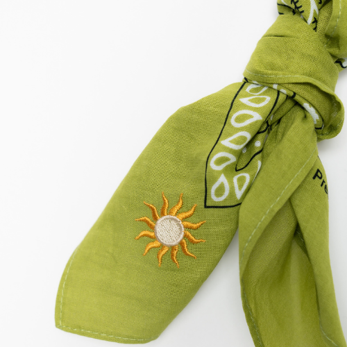 FAY BANDANA PAISLEY LICHT GROEN ZON