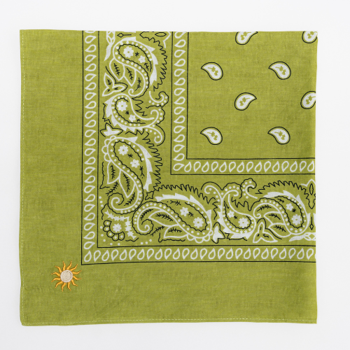 FAY BANDANA PAISLEY LICHT GROEN ZON