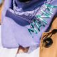 Let's personalize! Lilac bandana with ombre green