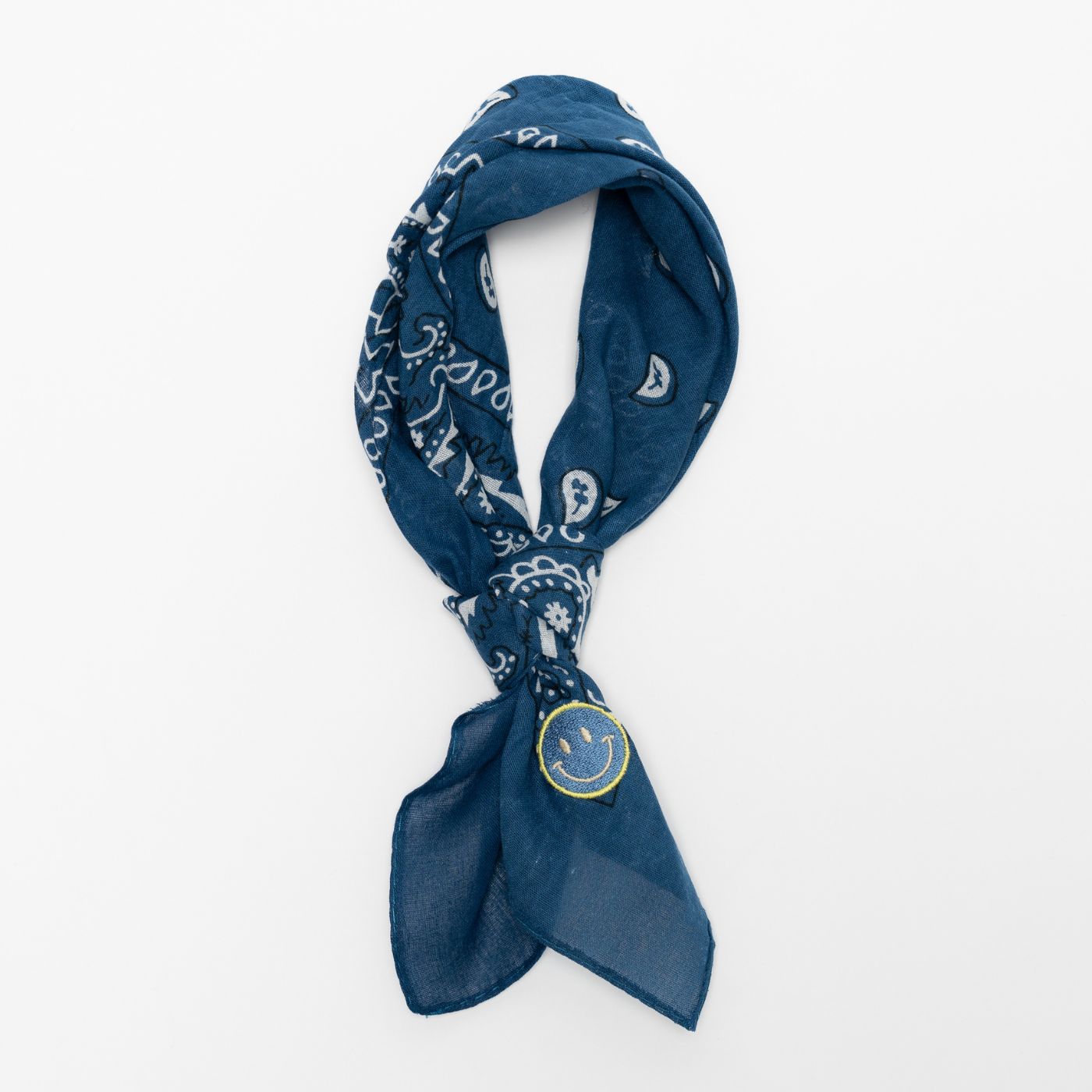 FAY BANDANA PAISLEY PETROL BLAUW