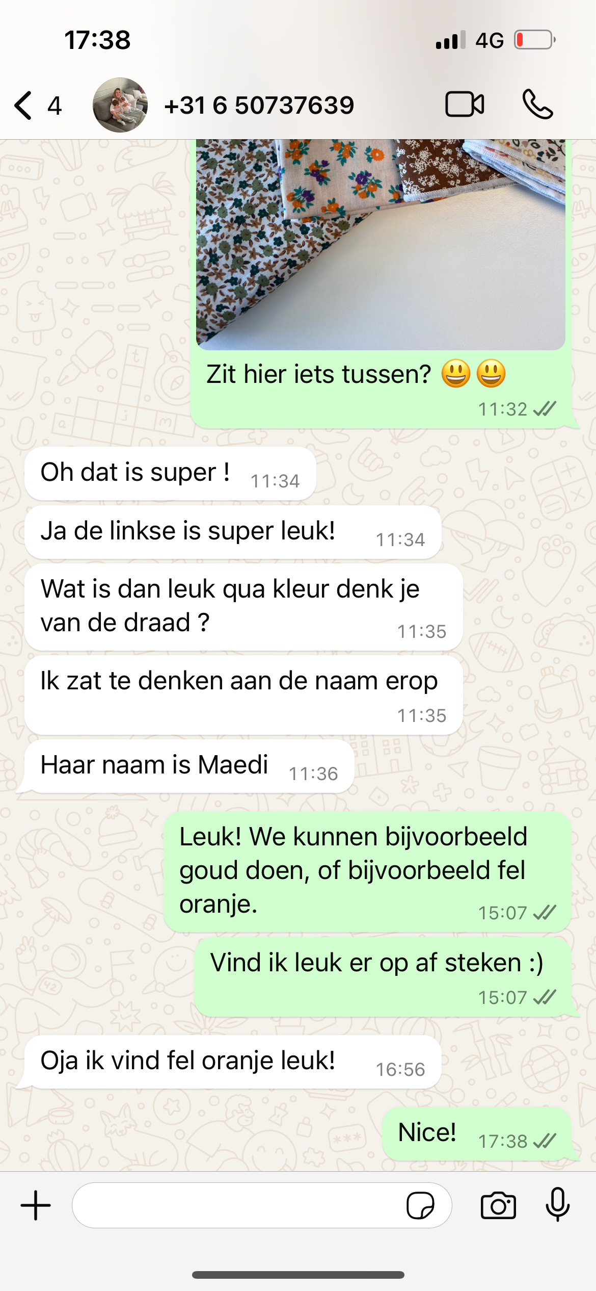 MAEDI IN OMBRE ORANJE as woensdag versturen!!