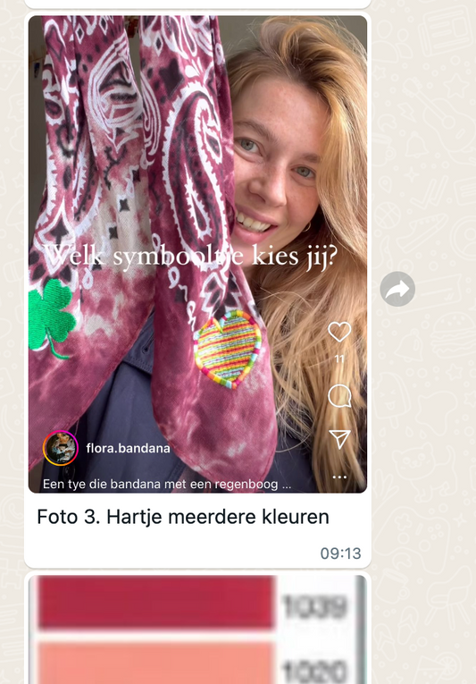 1x bandana normaal 35, nu 27,50